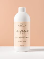 Manita Professional Cleanser - Обезжириватель для ногтей 4 в 1 Pure & Clear, 500мл