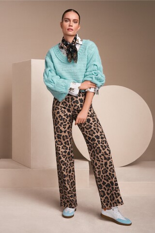 Marc Cain Sports Джинсы в леопардовый узор широкого кроя