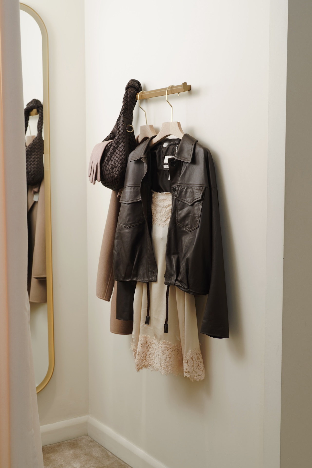 Кожаная куртка с кулиской PREMIUM QUALITY