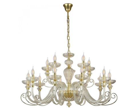 Подвесная люстра Newport ANNETTE 8620+5/C mat.soft gold clear, М0071529