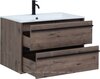 Aquanet 271948 Тумба с раковиной Lino 80 Дуб Веллингтон (271948)