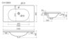 Ceramica Nova Sabo CN13003 Раковина накладная с отверстием под смеситель, 100x46