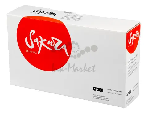 Картридж Sakura SP300 для Ricoh, черный, 1500 к.