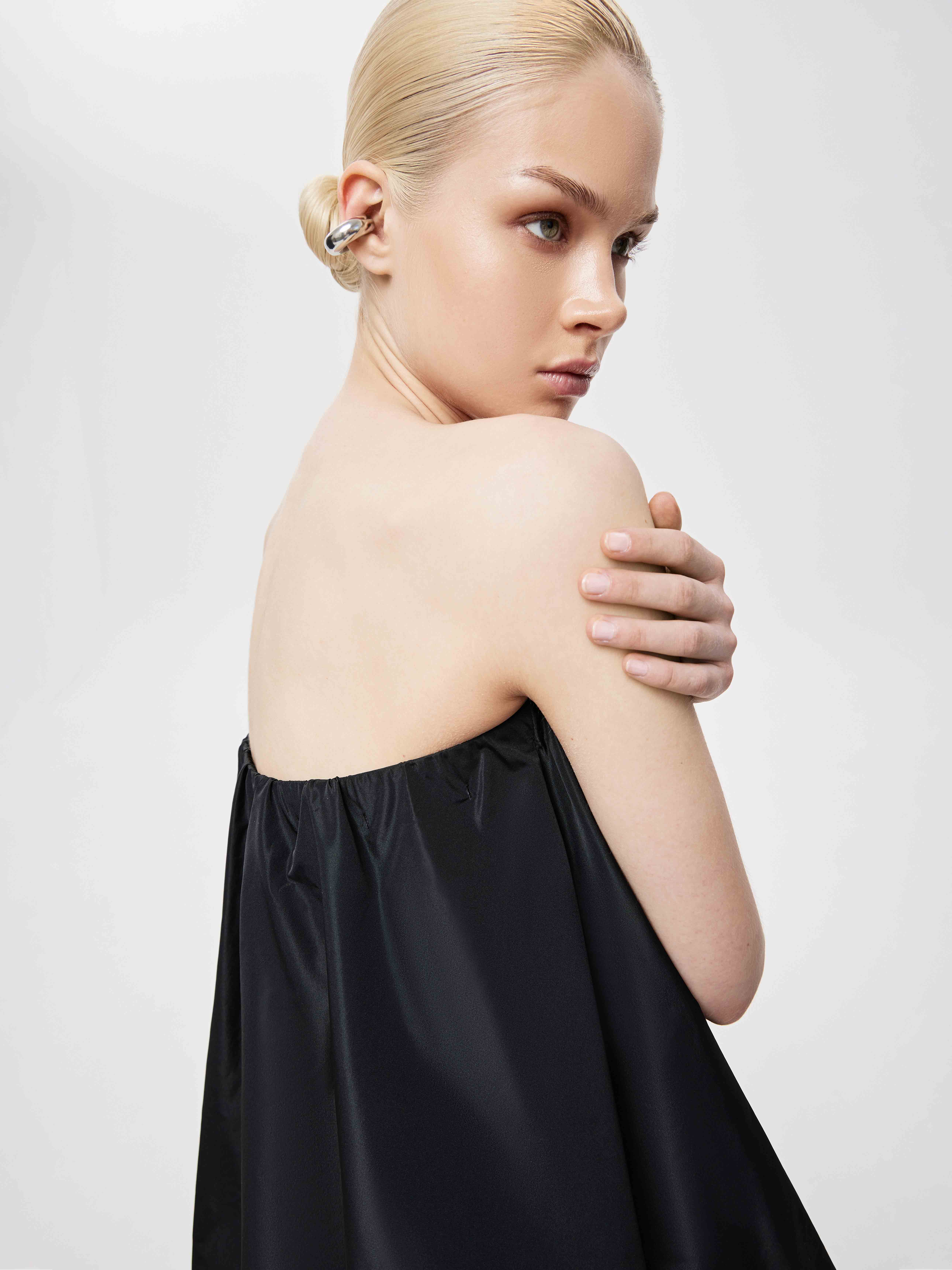 Платье баллон из греческой тафты