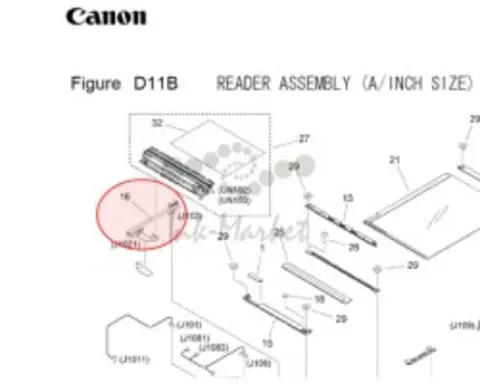Шлейф сканирующей линейки Canon iR Adv DX 5700/6700/7700/8700/ С7765/С7770/С7780 (FK4-3319)