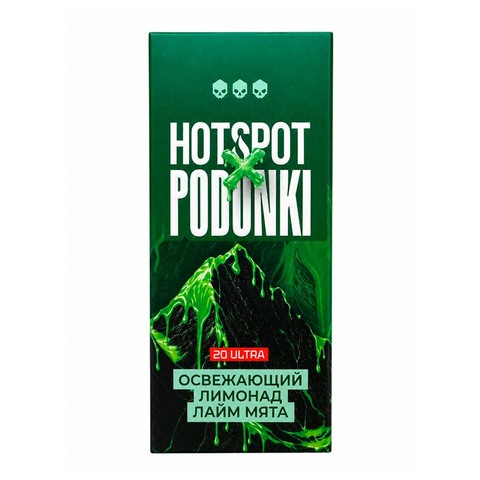 Жидкость HOTSPOT x PODONKI Resonance Salt 2.0% ULTRA 30 ml - Освежающий Лимонад Лайм Мята