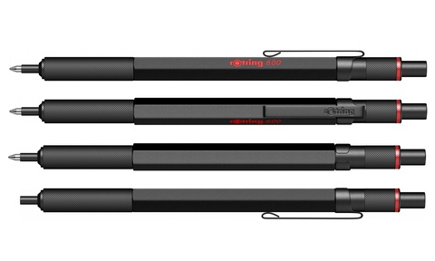 Ручка шариковая Rotring 600 Matte Black, MBlack  (2032577)