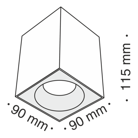 Потолочный светильник Technical Sirius C030CL-01W