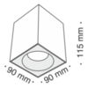 Потолочный светильник Technical Sirius C030CL-01W
