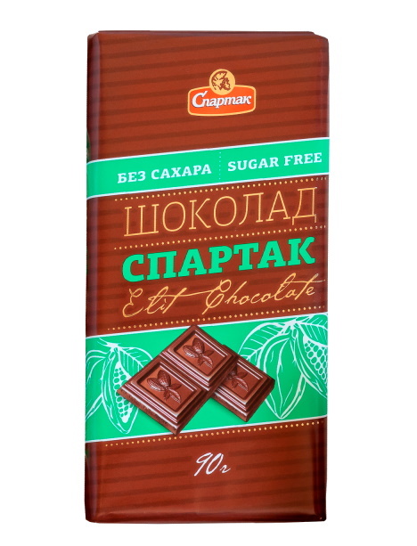4600080299019 Шоколад молочный пористый без сахара, красный октябрь, 90г