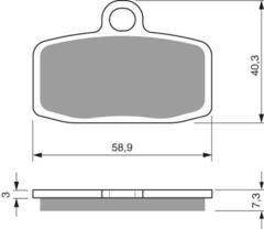Тормозные колодки дисковые 307 K5