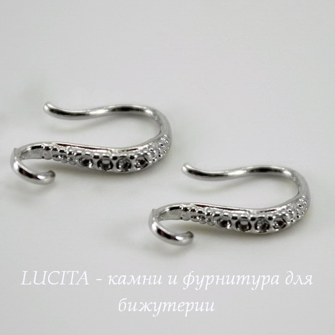 Швензы - крючки "маленькие", 13 мм (цвет - платина), пара