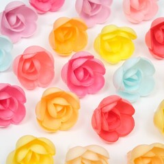 Вафельные розы большие МИКС - 5 шт.