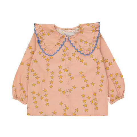 Блуза Tinycottons Stars Frill Collar
