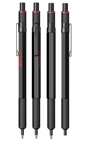 Ручка шариковая Rotring 600 Matte Black, MBlack  (2032577)