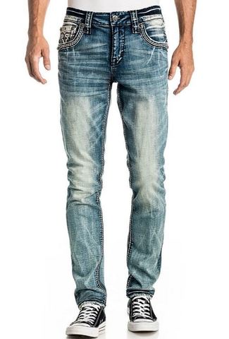 Rock Revival | Джинсы мужские KINSTON TA200 TAPER TJ2466TA200 перед