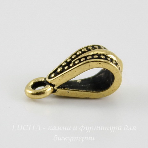 Бейл TierraCast "Королевский" 13х5 мм (цвет-античное золото) ()