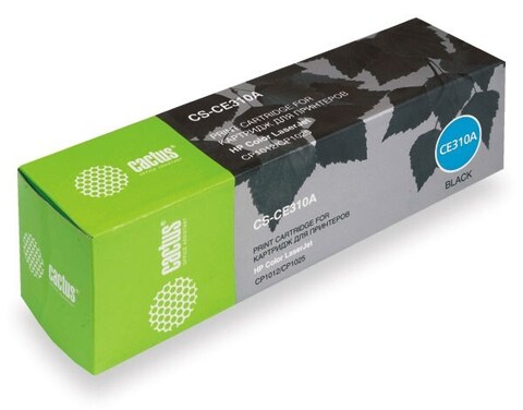 Картридж лазерный Cactus CS-CE310A CE310A черный (1200стр.) для HP CLJ CP1012/CP1025