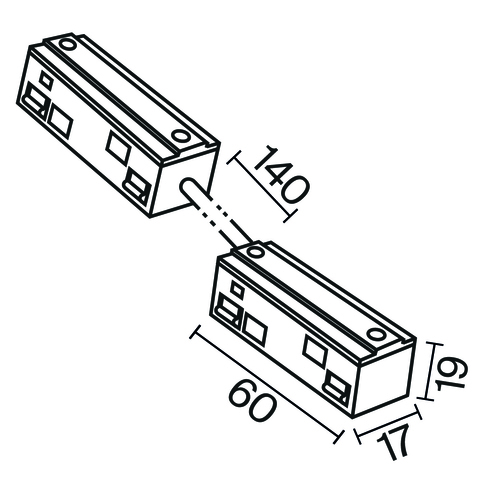 Комплектующие для трековой системы Maytoni Accessories for tracks exility TRA034CPC-42W-15-1