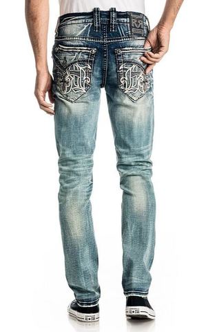 Rock Revival | Джинсы мужские KINSTON TA200 TAPER TJ2466TA200 сзади