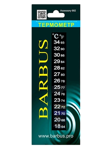 Barbus термометр в блистере жидкокристаллический 13см