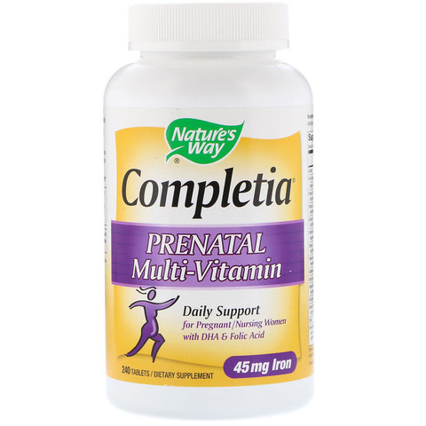 Nature's Way, Completia, мультивитаминный комплекс для беременных, 240&nbsp;таблеток
