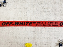 Лента репсовая с принтом, ш. 2,4-2,5 см, красный