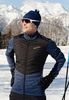 Премиальный костюм для лыж и зимнего бега Nordski Hybrid Blue-Black