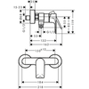 Hansgrohe Rebris E 72650000 Смеситель для душа, внеш.монтаж, цвет хром