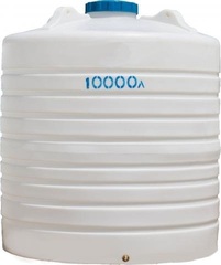 Ёмкость пластиковая пищевая АКПОЛ TR 10000 л. вертикальная транспортная (232x232x250см;200кг;белый) - арт.555057.1
