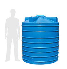 Бочка Экогрупп ДВ 2200 л. (2240 л.) вертикальный (1420x1420x1690см;синий) - арт.561087