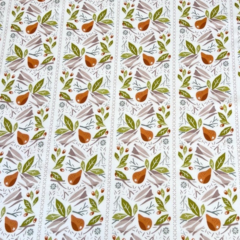 ГРУШЕВЫЙ УЗОР, светлый, 100% хлопок, ширина 145 см