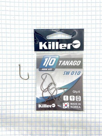 Крючок KILLER TANAGO № 1/0 продажа от 10 шт.