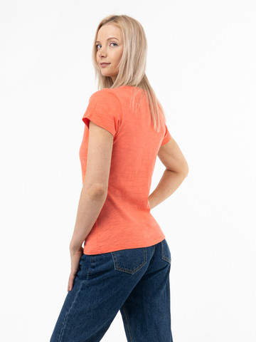 Женская футболка «Великоросс» персикового цвета / Распродажа