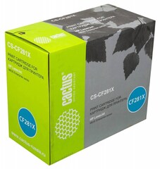 Картридж лазерный Cactus CS-CF281X CF281X черный (25000стр.) для HP LJ Ent M630, M605dn, M606dn, M605x