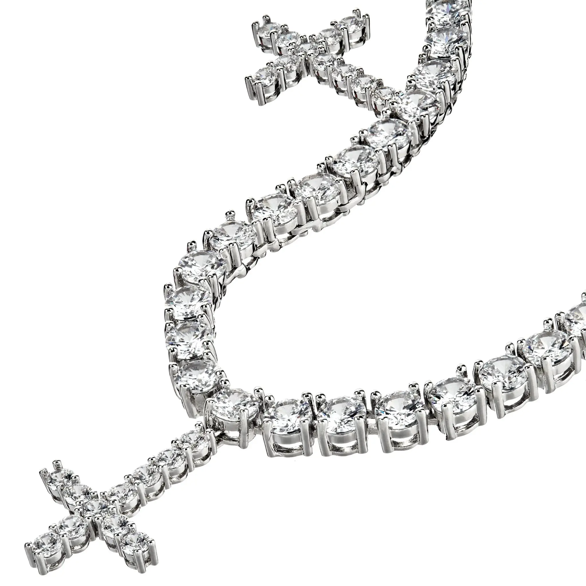 Колье Crystal Crosses