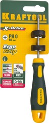KRAFTOOL Х-Drive, PH0 x 60, отвертка (250072-0-060)