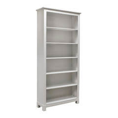 Стеллаж для книг 20 Рауна (белый воск), 100x210x32 см