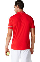 Поло теннисное Asics Court M Polo Shirt - classic red