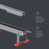 Am.Pm W01SC-S11-080-05SB MasterFlow Трап для душа линейный универс затвор Slim line 80см цвет сталь мат