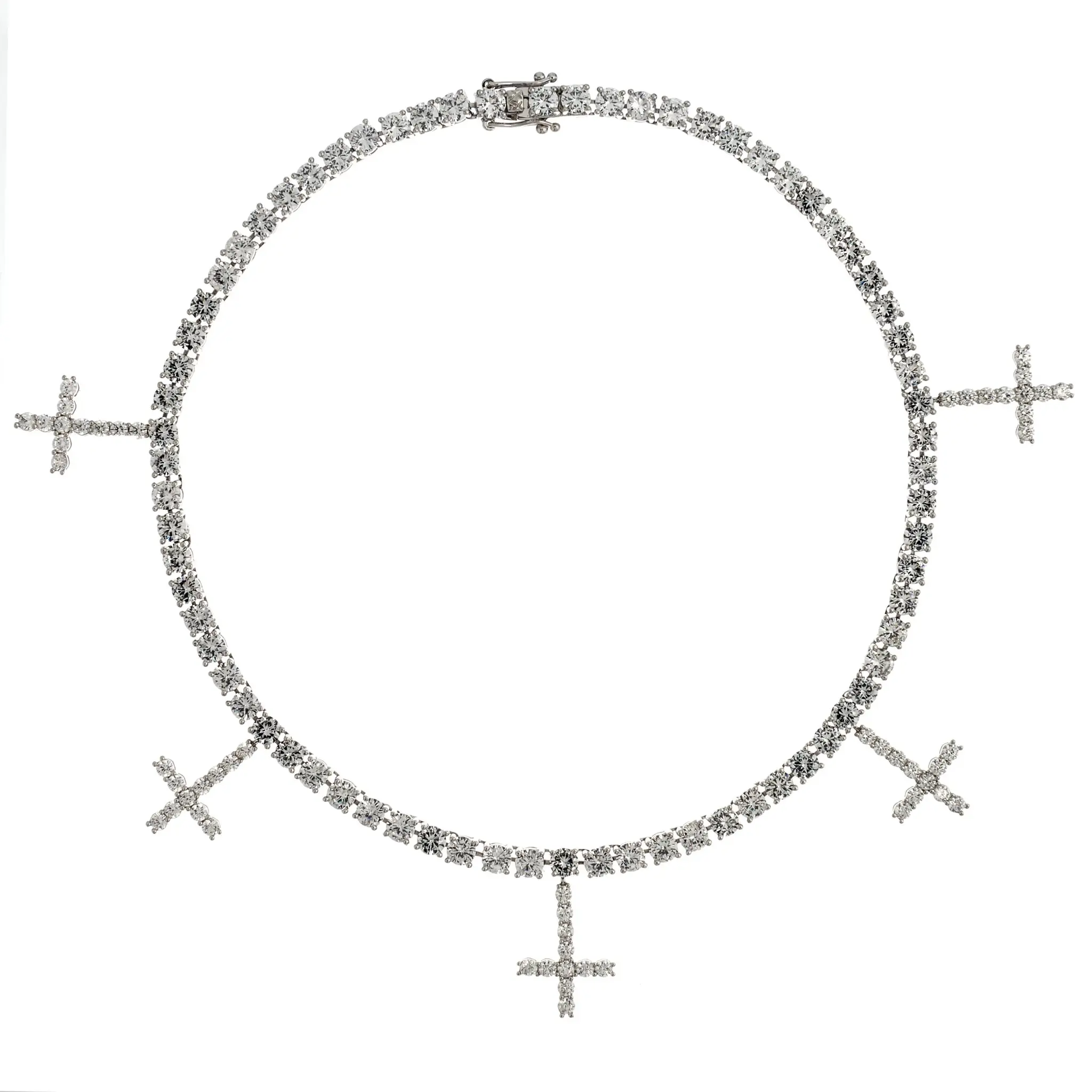 Колье Crystal Crosses