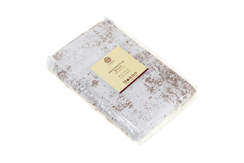 Наволочка декоративная 47х47 Luxberry Amber бело-серая