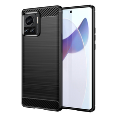 Мягкий чехол в стиле карбон для Motorola Moto X30 Pro, серия Carbon от Caseport