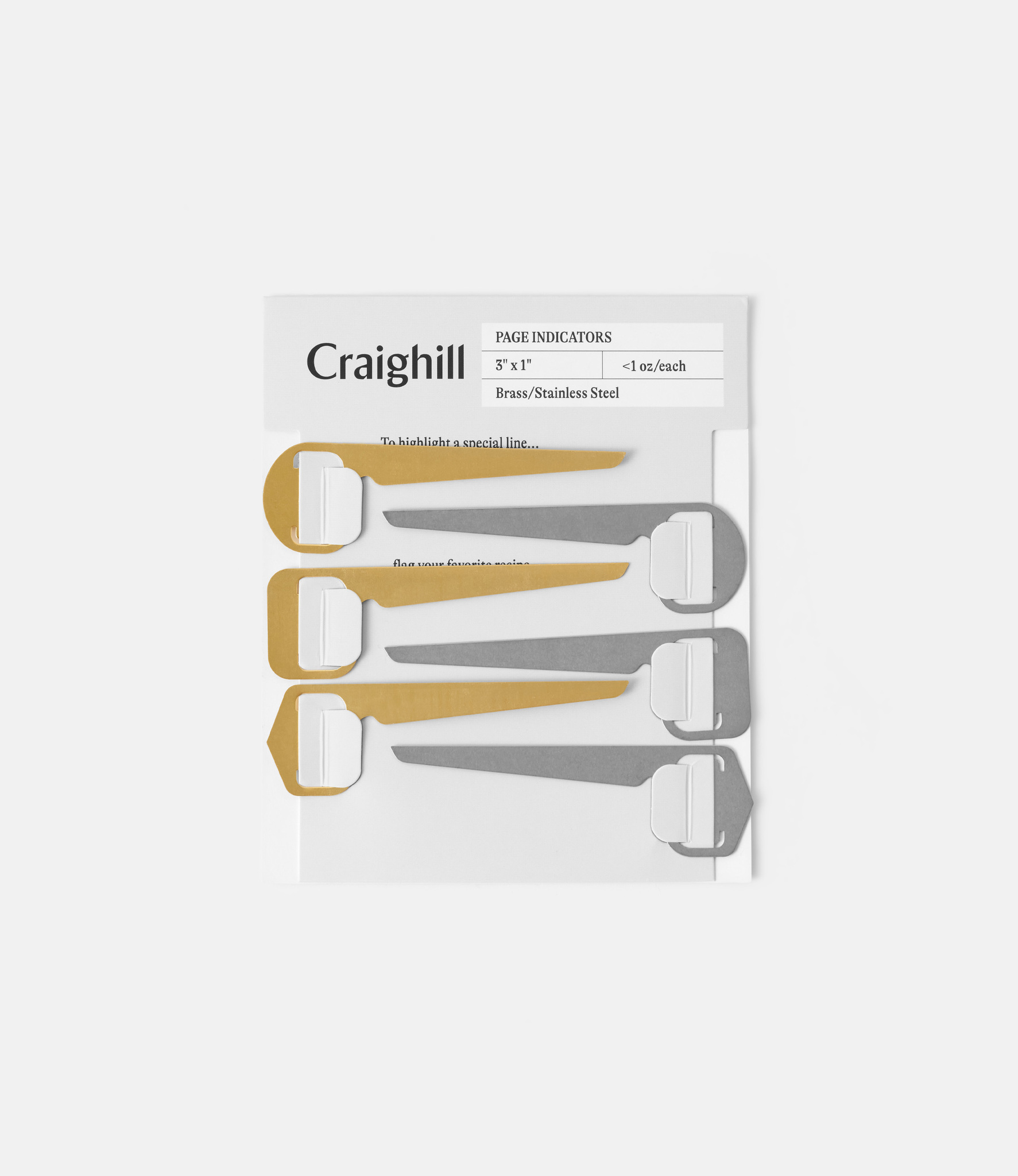Craighill Page Indicators — набор закладок