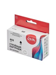 Струйный картридж Sakura CZ109AE (№655 Black) для HP Deskjet Ink Advantage 3525, 4615, 4625, 5525, 6525, пигментный тип чернил, черный, 11 мл., 600 к.
