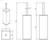 Cezares PRIZMA-TBP-01 PRIZMA-TBP-01 Щетка для унитаза напольная, металл, Хром