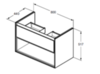 Тумба под раковину Ideal Standard Connect Air E0827KN