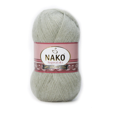 Пряжа Nako Angora Luks 23266 полынь (уп. 5 мотков)