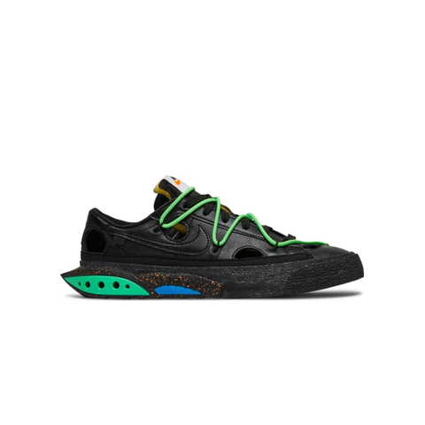 Кроссовки Nike Blazer Low x Off-White - Black Electro Green
