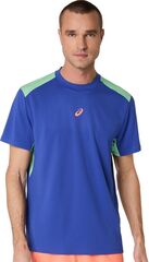 Теннисная футболка Asics Padel Court Short Sleeve - dark cobalt/menthol